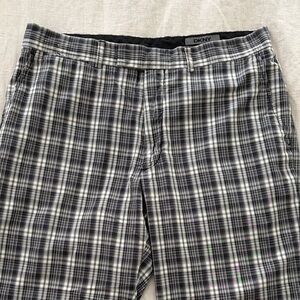DKNY Checkered Trousers in Black and White Mens 34
